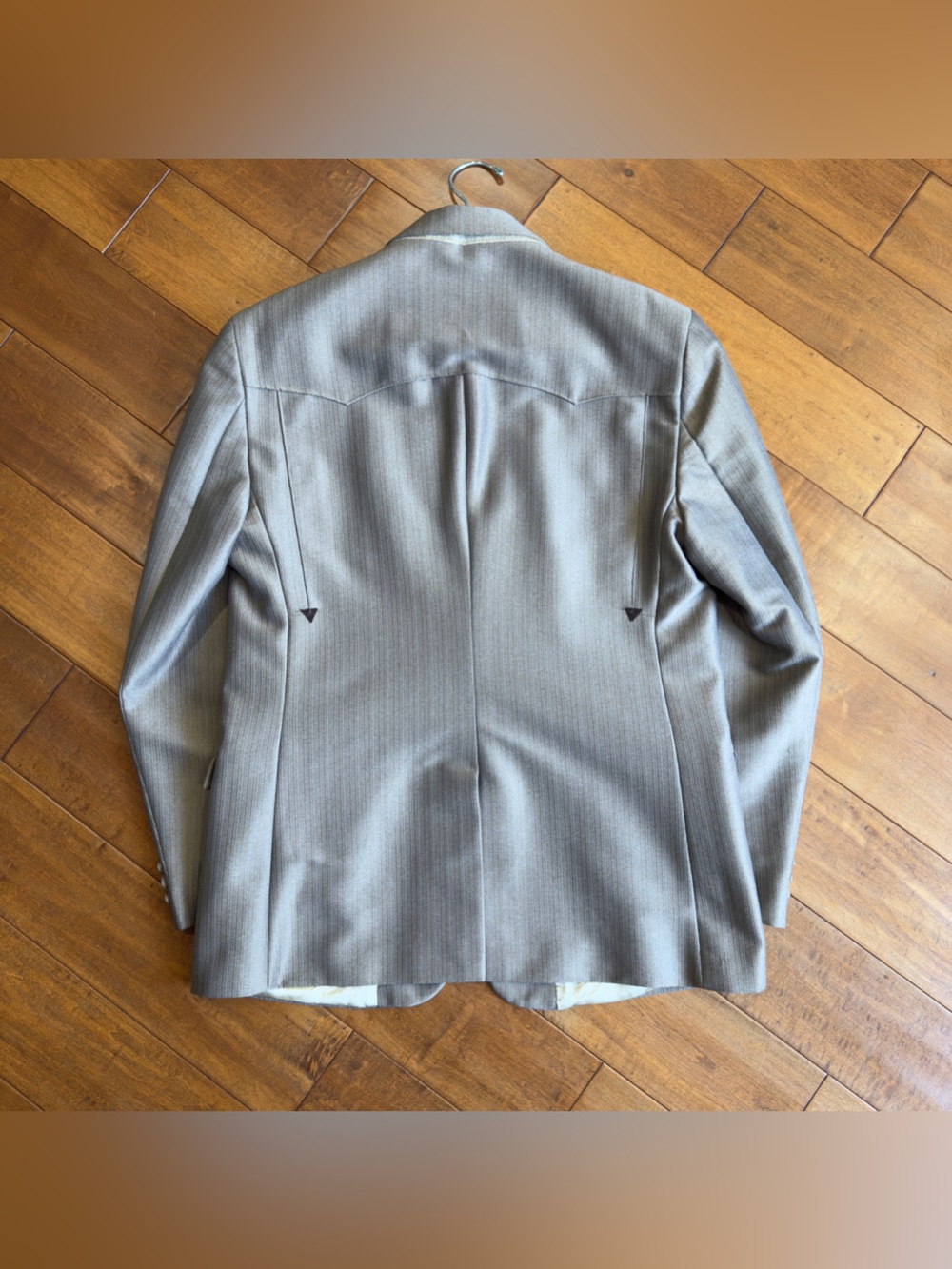 Silverado USA Light Gray Men’s Blazer Jacket - Two-Button Sport Coat - Picture 6 of 14